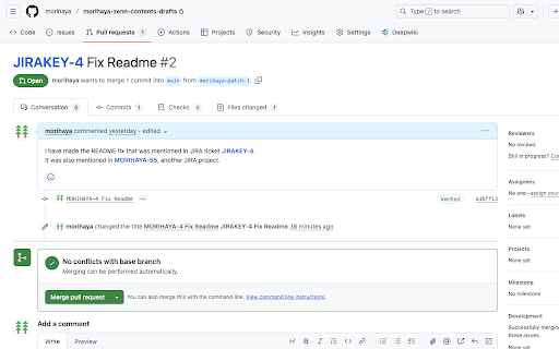 GitHub to JIRA Multi-KeyConnector :: Converts JIRA issue codes into clickable links on GitHub for direct JIRA access. Supports multiple project keys.