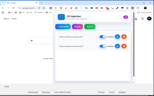 JS Injector :: Run custom JavaScript on page load.