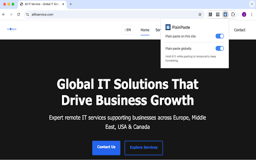 PlainPaste :: Automatically pastes as plain text unless overridden