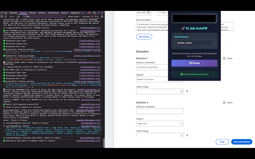 Smart-autoFiller :: AI-powered form filling for job applications with intelligent field detection and caching.