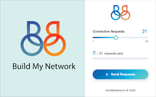 BuildMyNetwork - LinkedIn :: Automate LinkedIn connection requests with one click. Save time, grow your network, and connect on LinkedIn effortlessly.