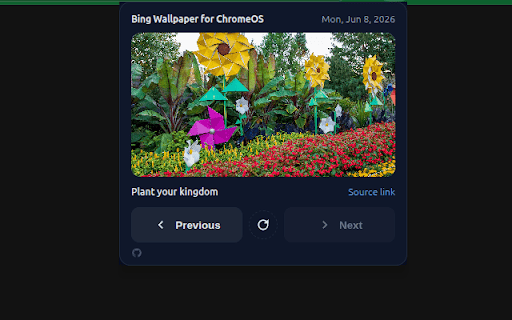 Bing Daily Wallpaper for ChromeOS :: Set your ChromeOS wallpaper to the daily Bing image in full resolution.