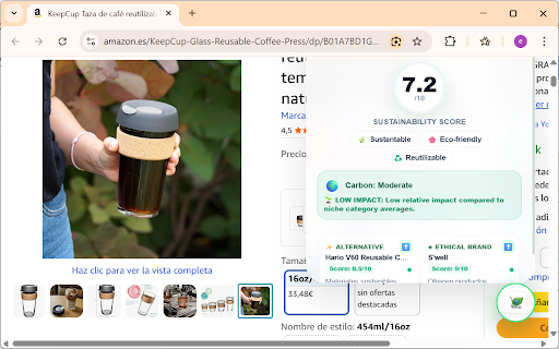 EcoLens IA 2026 :: AI-powered sustainability analysis for online shopping. Discover eco-friendly alternatives and real carbon impact instantly.