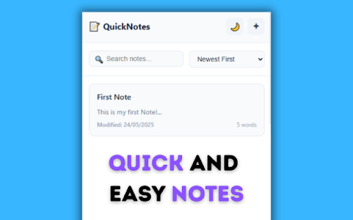 QuickNotes Pro :: A modern, intuitive note-taking extension with rich formatting and organization features