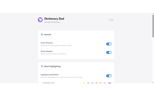 Dictionary Dad :: Double-click any word for its definition. Save, highlight, and master vocabulary with spaced repetition.