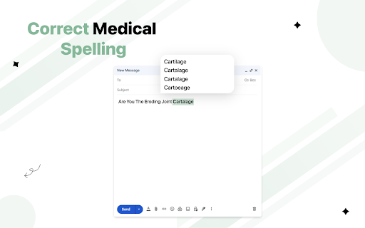 Medspell Auto Suggest :: An extension that auto-suggest the medical's spellings when they type in