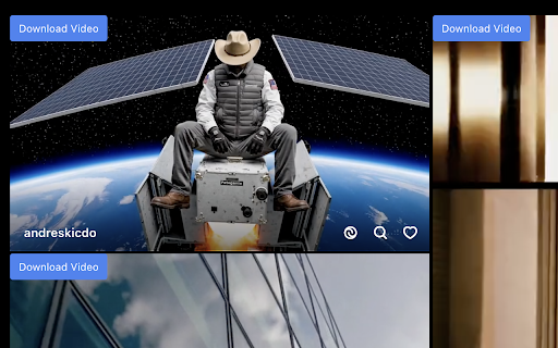 Sora Video Downloader - One click downloading :: Adds a download button next to each video element on Sora pages and downloads the video file when clicked.