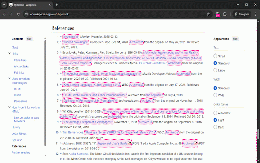 External Links Spotter - DoFollow, NoFollow, Sponsored :: Automatically detects and counts external links on a web page, outlining them for easy visualization.