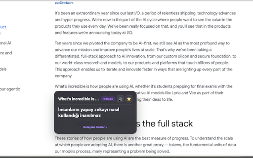 Gemini Hover Translator & Word Learner :: Translate and summarize words/sentences with Gemini 2.5 Flash while browsing, and build your vocabulary.