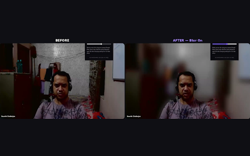 Blur Background — Free Virtual Camera :: Free background blur for video calls. No sign-in, no watermark, runs entirely in your browser.