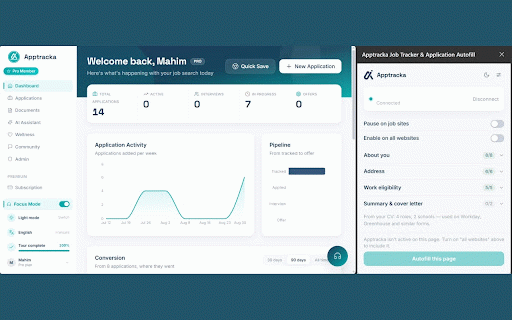 Apptracka Job Tracker & Application Autofill :: Auto-track job applications on LinkedIn, Indeed, Glassdoor & 40+ boards. Every application saved to your Apptracka tracker.