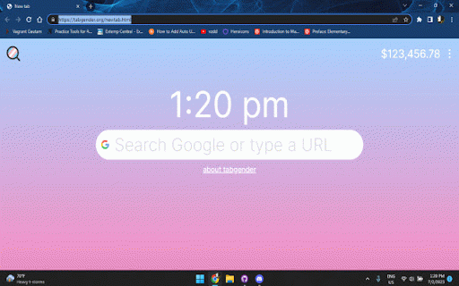 TabGender redirect :: Redirects new tabs to tabgender.org