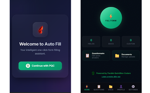 Auto Fill – One Click Form Filler :: Automatically fill forms, questionnaires, job applications, and upload documents with one click.