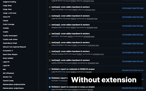 Octohide :: Hide GitHub workflows from the Actions sidebar. Great for keeping reusable/template workflows out of the way.