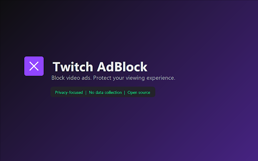 Twitch AdBlock :: Blocks video ads on Twitch.tv using proven stream-level ad blocking.