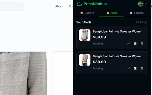 PriceNimbus - Price Tracker & Alerts :: Track Amazon prices, get instant alerts when prices drop, and never miss a deal. Free automatic price monitoring.