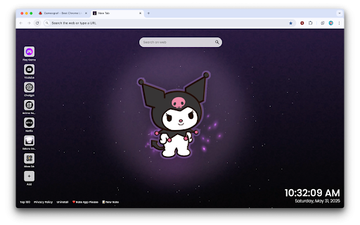 Kuromi Live Wallpaper :: Add a dose of cuteness and mischief to your new tab with the Kuromi Live Wallpaper!
