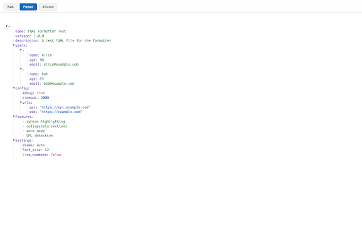 YAML Formatter :: Makes YAML easy to read. Open source.