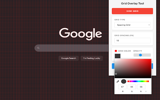 Grid Overlay Tool :: Add customizable grid overlays to any webpage for alignment checking