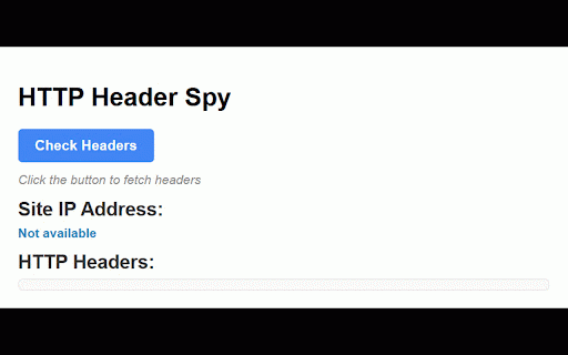 HTTP Header Spy :: Shows HTTP headers and site IP for current page