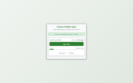 Canvas-Notion Assignment Sync :: Automatically sync Canvas assignments with Notion databases