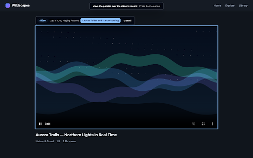 Recordly :: Pick a video on the page and capture it as MP4.