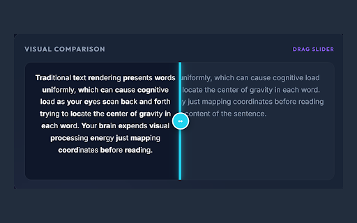BioRead (Bionic Reading) :: Dynamically alters onscreen text into a Bionic Reading layout.