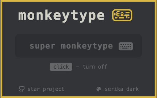 MonkeyType Extension :: Help you type faster and more accurately in MonkeyType