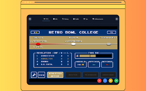 Retro Bowl College Unblocked Game :: Retro Bowl College Unblocked Game – Play right now on chrome