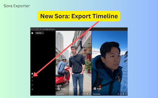 Sora Exporter - Download OpenAI Sora 2 Media and Prompt :: Easily export images, videos, and prompts from Sora and Sora 2 with professional accuracy.