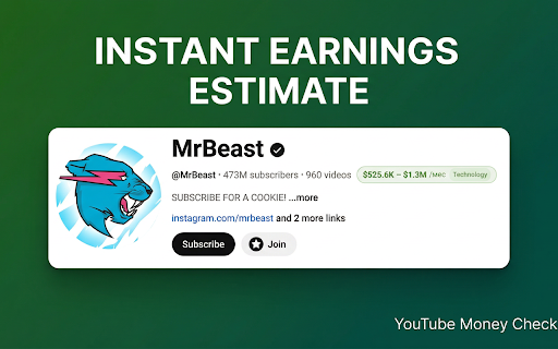 YouTube Money Checker :: Estimate any YouTube channel's monthly earnings based on views, category & CPM rates. Free income calculator for creators.