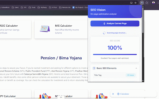 SEO Checklist :: Real-time on-page SEO analysis with 2025 optimization metrics
