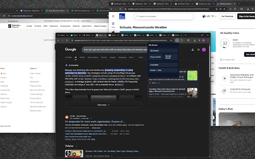 Tab Smash :: Declutter your browser and your mind. Clean up your tabs without clearing them.