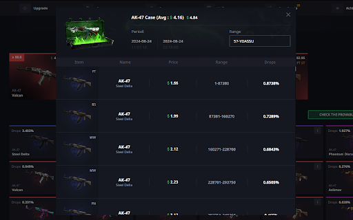 Hellcase Average Calculator :: Want to know which Hellcase weapon crate is worth it? This addon is for you