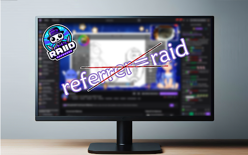 Twitch Raid-Referrer Remover :: Retire automatiquement de l'url la balise ‘referrer=raid’ qui apparaît après un raid Twitch.