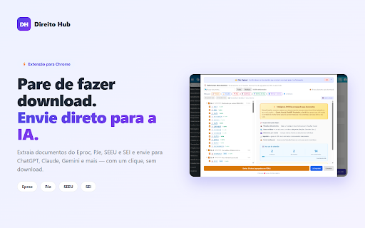 Conecta IA :: Conecte qualquer sistema judicial (Eproc, PJe, SEI, SEEU e outros) ao Claude, Gemini, ChatGPT, Perplexity e Jusbrasil em segundos