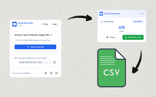 Email Extractor for Facebook™ :: Extract emails from Facebook groups and search results (People and Pages).