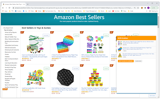 Samurai Seller ASIN Grabber :: This extension allows user to gather all product variety ASINs from within Amazon pages and copy them to clipboard.