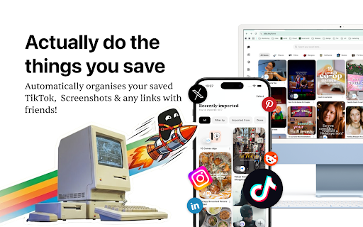Albo Browse :: Save Instagram, TikToks and websites you see across the internet, and actually do the things you save.
