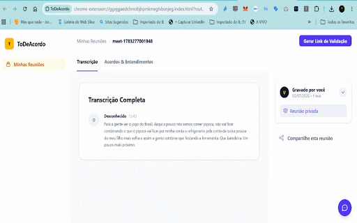 ToDeAcordo :: Transforme reuniões do Google Meet em consenso.