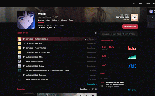 Last.fm Reworked :: Enhances the Last.fm layout and user interface.