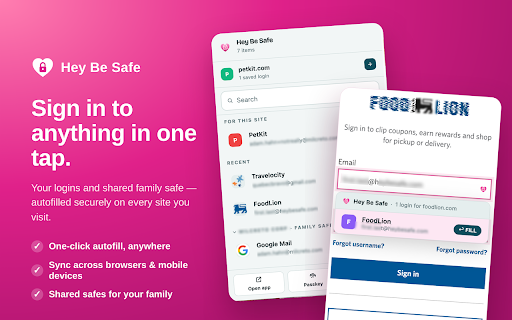 Hey- Be Safe! :: Hey Be Safe — zero-knowledge password manager with cross-device sync