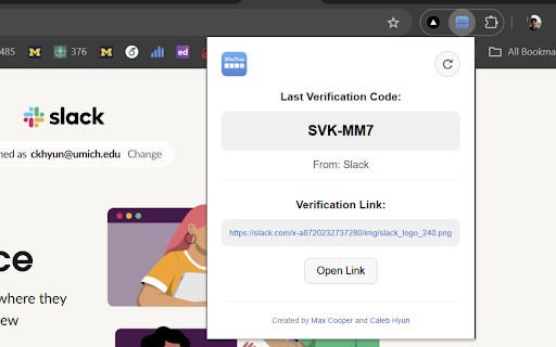 2FacTrac: One-Click Copy 2-Factor Authentication Email Codes and Links :: Automatically finds verification codes and links from recent Gmail emails to simplify the authentication process.