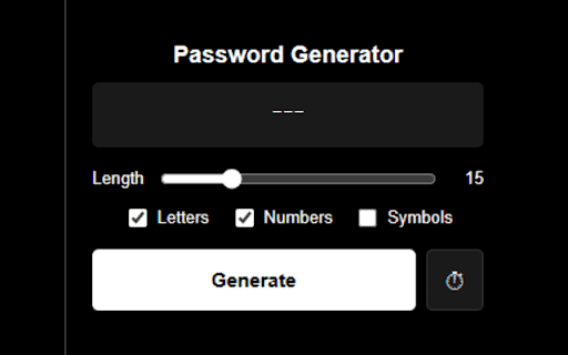 Password Generator :: Simple password generator