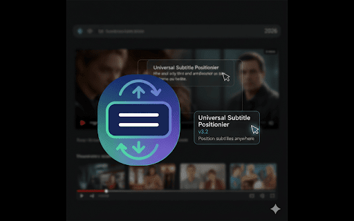 Universal Subtitle Positioner :: Position subtitles anywhere on any streaming platform