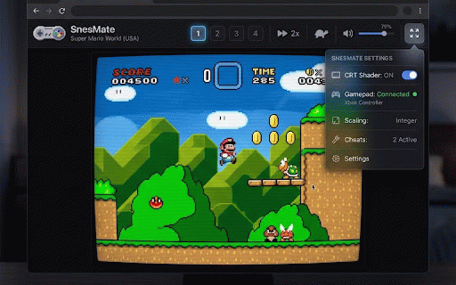 SNES Mate - SNES Emulator :: Play Super Nintendo games directly in your browser. Load ROMs, save states, and enjoy classic SNES gaming.