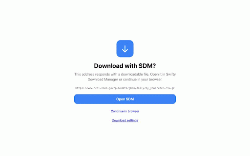 Swifty Download Manager :: Send supported download links from Chrome to Swifty Download Manager.