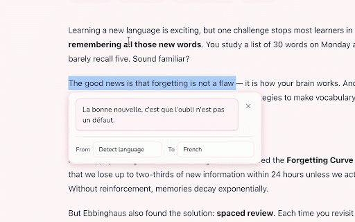 BuddyWolfy Extension :: Instantly analyze, translate and save vocabulary from any webpage. Build your personal word bank while browsing.