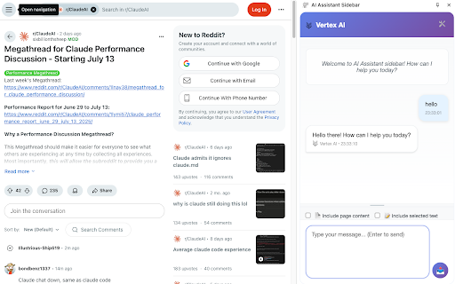 AI Assistant Sidebar :: Multi-AI assistant in Chrome sidebar with Vertex AI, Azure OpenAI, ChatGPT, and AWS Bedrock