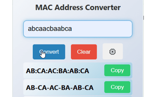 MAC Address Converter :: Convert irregular MAC addresses to your desired regular format. Copy to clipboard, reorder, and modify the formats as needed.